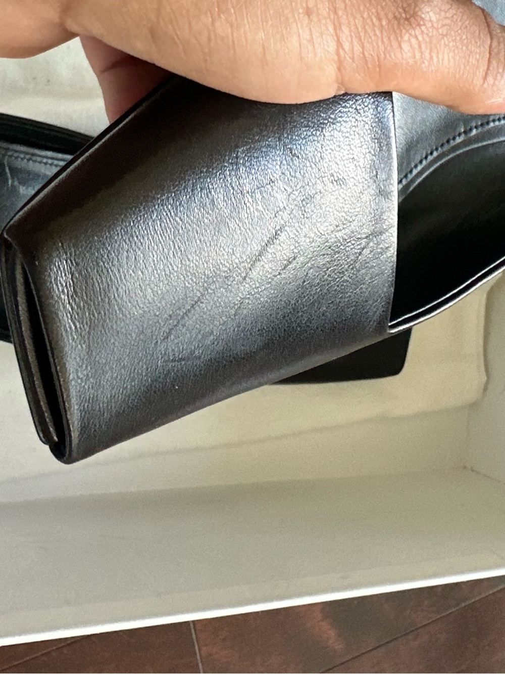 Toteme Black Leather Square-Toe Slip-On Mule TOTEME Leather Mules - Picture 7 of 16
